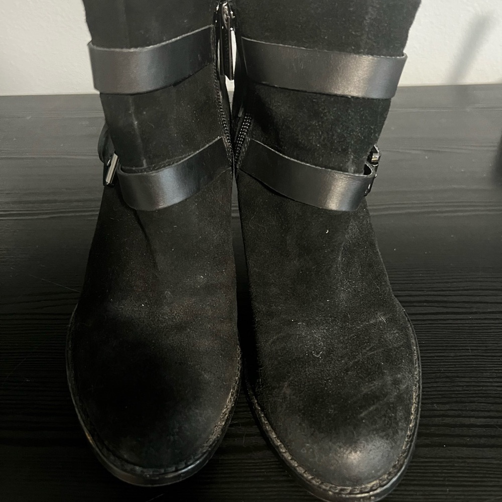Ivanka, Trump black suede booties size 6 1/2